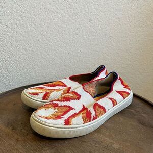 Rothy's Flames Kids Pull On Sneakers Size 4